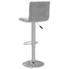 Hellgraue Barhocker Lubian (2er Set Samt)