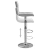 Hellgraue Barhocker Lubian (2er Set Samt)