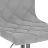 Hellgraue Barhocker Lubian (2er Set Samt)