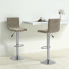 Hellgraue Barhocker Lubian (2er Set Samt)