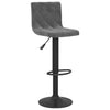 Dunkelgraue Barhocker Antiniea (2er-Set Samt)