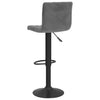 Dunkelgraue Barhocker Antiniea (2er-Set Samt)