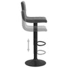 Dunkelgraue Barhocker Antiniea (2er-Set Samt)