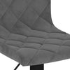 Dunkelgraue Barhocker Antiniea (2er-Set Samt)