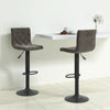 Dunkelgraue Barhocker Antiniea (2er-Set Samt)