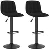 Schwarze Barhocker Stilina (2 Stück Samt)