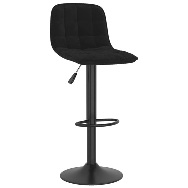 Schwarze Barhocker Stilina (2 Stück Samt)