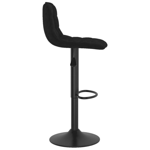 Schwarze Barhocker Stilina (2 Stück Samt)