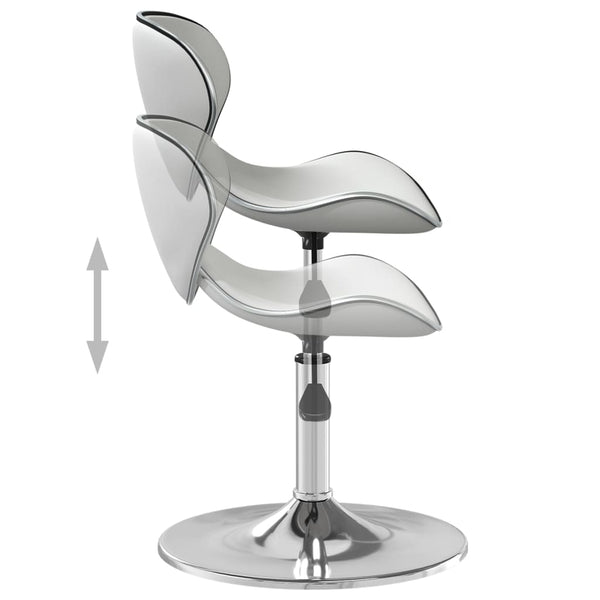 Weißer Barhocker Ottocar (Kunstleder)