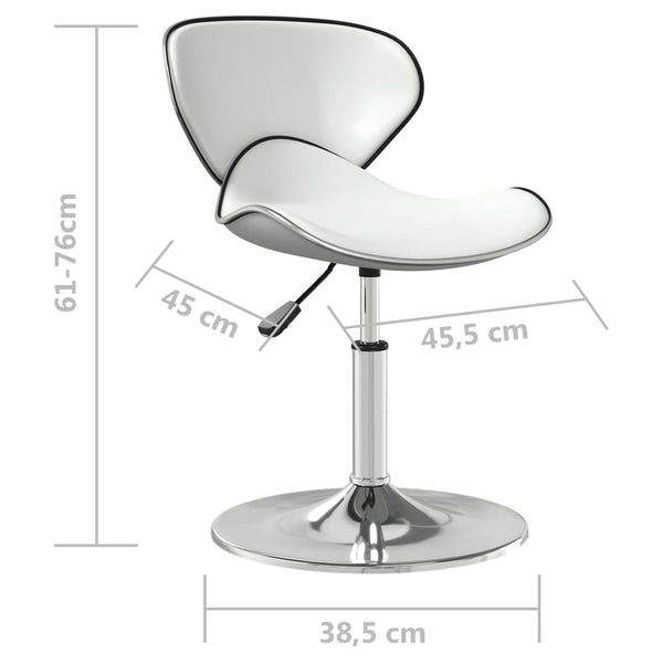 Weißer Barhocker Ottocar (Kunstleder)