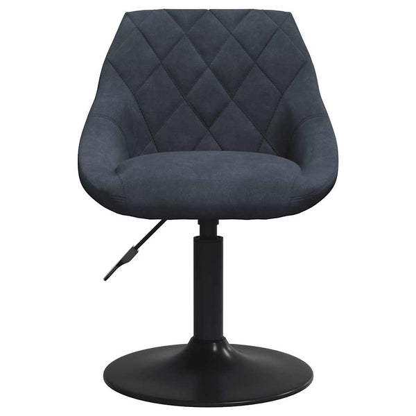 Dunkelgraue drehbare Esszimmerstühle Sanica (2er-Set Samt)