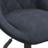 Dunkelgraue drehbare Esszimmerstühle Sanica (2er-Set Samt)