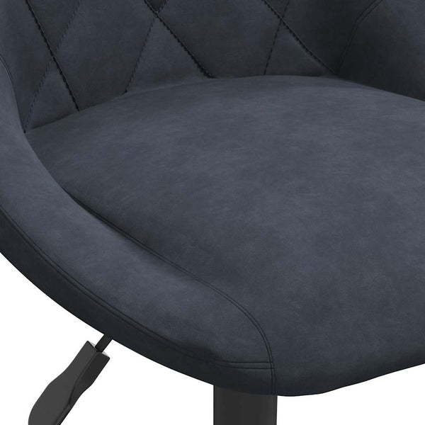 Dunkelgraue drehbare Esszimmerstühle Sanica (2er-Set Samt)