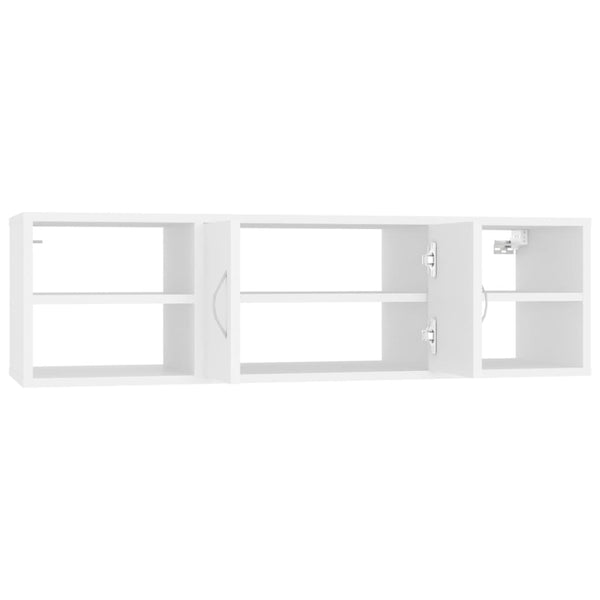 Weißes Wandregal Michelangelo 102x30x29cm (Holz)