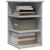 Betongrauer Beistellschrank Medine 35x35x55cm (Holz)
