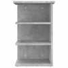 Betongrauer Beistellschrank Medine 35x35x55cm (Holz)