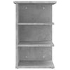 Betongrauer Beistellschrank Medine 35x35x55cm (Holz)