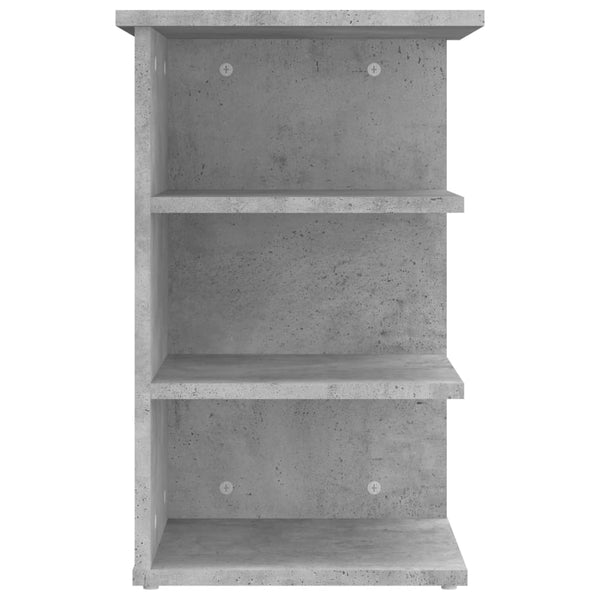 Betongrauer Beistellschrank Medine 35x35x55cm (Holz)