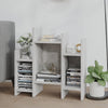 Betongrauer Beistellschrank Vrinceanu 60x26x60cm (Holz)
