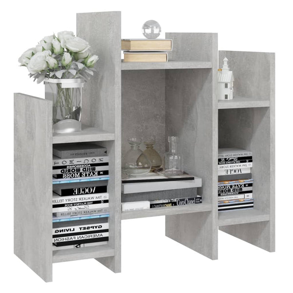 Betongrauer Beistellschrank Vrinceanu 60x26x60cm (Holz)