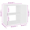 Weißer Beistellschrank Dinicu 60x30x50cm (Holz)