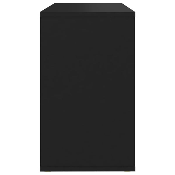Schwarzer Beistellschrank Dinicu 60x30x50cm (Spanplatte)
