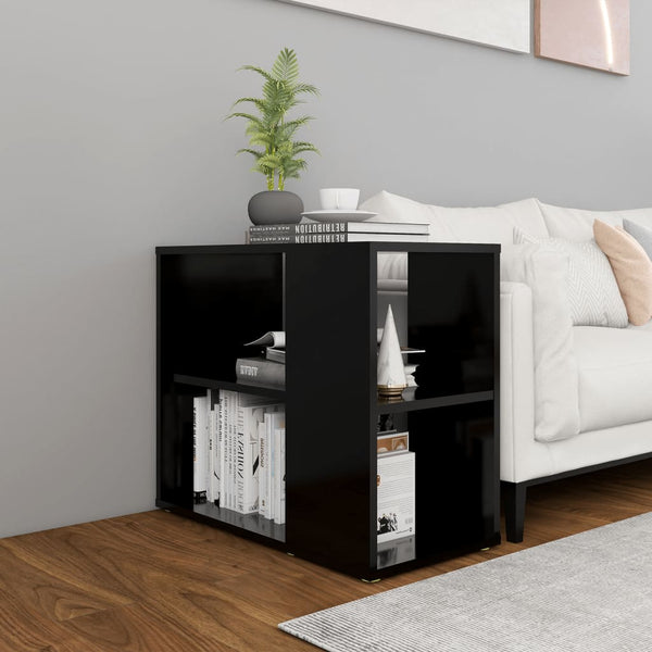 Schwarzer Beistellschrank Dinicu 60x30x50cm (Spanplatte)