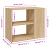 Sonoma-Eiche Beistellschrank Dinicu 60x30x50cm (Spanplatte)