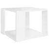 Weißer Couchtisch Tufila 40x40x30cm (Holz)