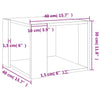 Couchtisch Sonoma Eiche Tufila 40x40x30cm (Holz)