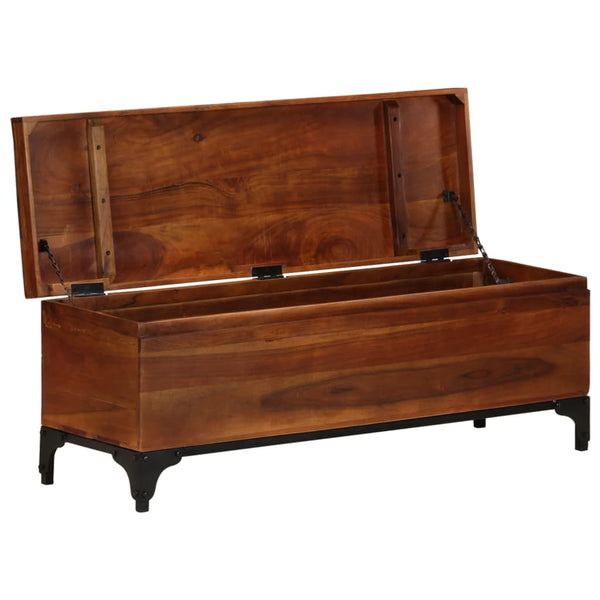 Aufbewahrungstruhe Rusita 110x35x41cm (Akazienholz)