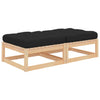 Outdoor-Hocker mit Kissen Dumitriea (2er-Set Kiefer)