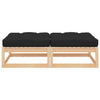 Outdoor-Hocker mit Kissen Dumitriea (2er-Set Kiefer)