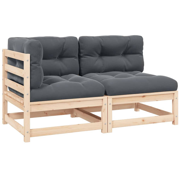 Dumitriea Gartensessel-Set (2-teilig, mit Kissen, Kiefer)
