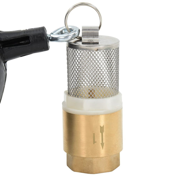 Grüner Saugschlauch mit Messinganschlüssen Lenut 1,1 5 m (PVC)