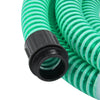 Grüner Saugschlauch 25 m mit Messinganschlüssen Lenut (PVC)