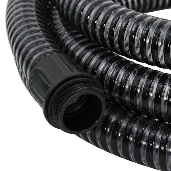 Schwarzer Saugschlauch mit Messinganschlüssen Lenut 3 m (PVC)