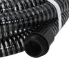 Schwarzer Saugschlauch mit Messinganschlüssen Lenut 1,1 (3 m PVC)