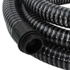 Schwarzer Saugschlauch mit Messinganschlüssen Lenut 1,1 (7 m PVC)