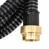 Lenut 1,1" schwarzer Saugschlauch mit Messingarmaturen 15 m (PVC)