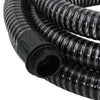 Lenut 1,1" schwarzer Saugschlauch mit Messingarmaturen 15 m (PVC)