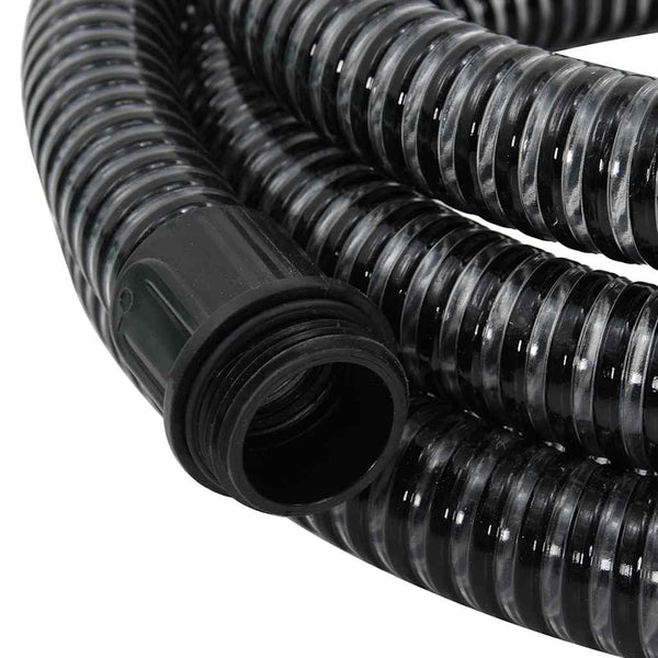 Lenut 1,1" schwarzer Saugschlauch mit Messingarmaturen 15 m (PVC)