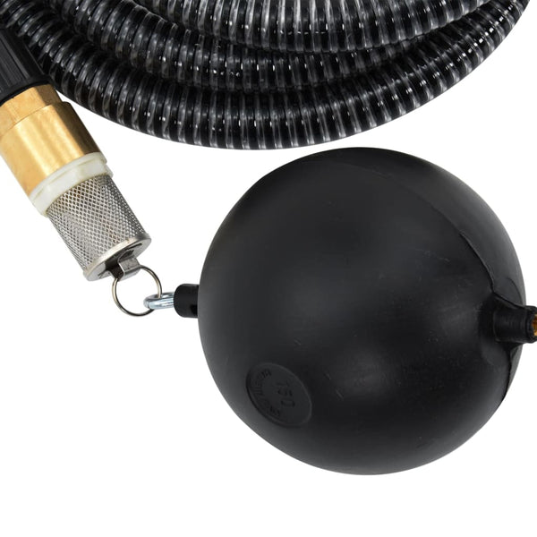 Lenut 25 m grüner Saugschlauch mit Messinganschlüssen (PVC)