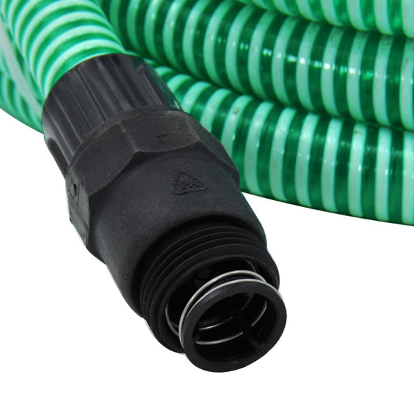 Grüner Saugschlauch mit PVC-Anschlüssen Lovell 10 m (PVC)