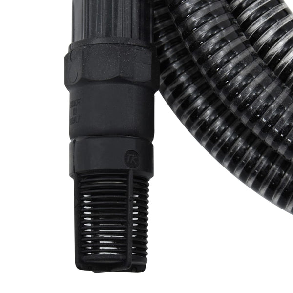 Schwarzer Ansaugschlauch mit PVC-Anschlüssen Lovell 1" 4 m (PVC)