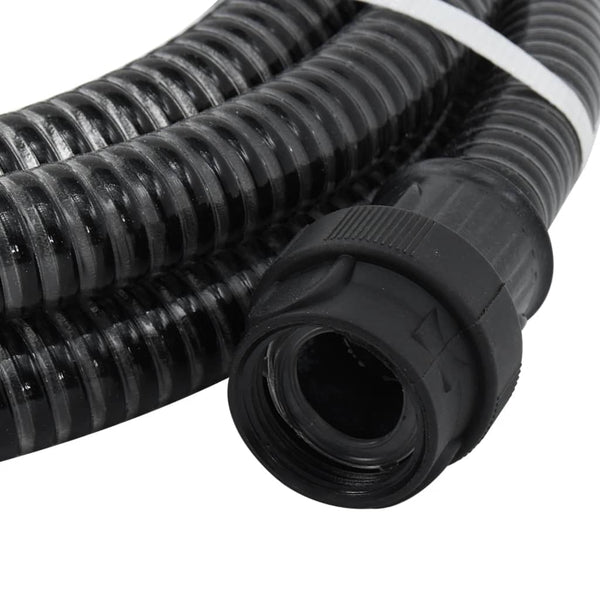 Schwarzer Ansaugschlauch mit PVC-Anschlüssen Lovell 1" 4 m (PVC)
