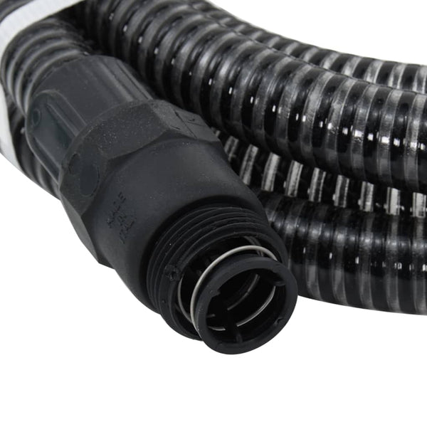 Schwarz Saugschlauch mit Messingarmaturen Lovell 1,1 10 m (PVC)