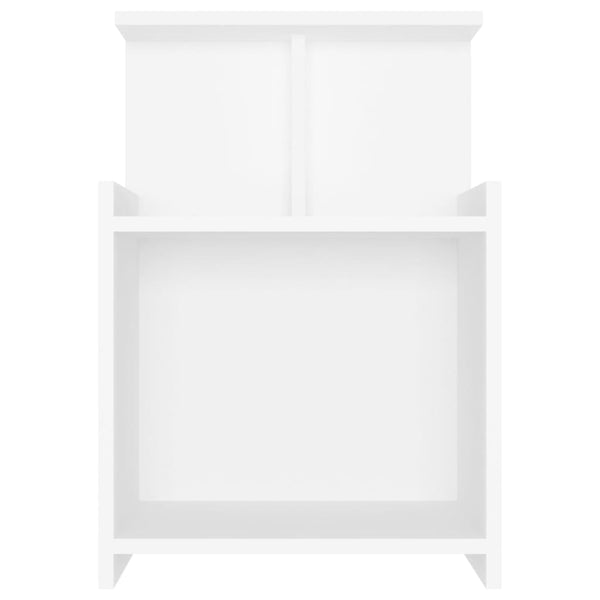 Nachttische Jasmyne Weiß 40x35x60cm (2er-Set Holz)