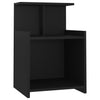 Schwarzer Nachttisch Jasmyne 40x35x60cm (Holz)
