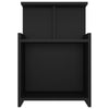 Nachttische Jasmyne 40x35x60cm, schwarz (2 Stk., Holz)